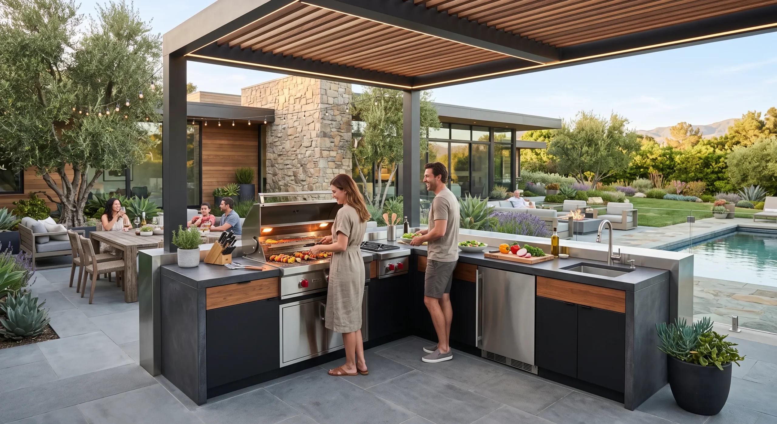 What Sets a Custom Outdoor Kitchen Apart